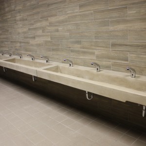 kitchen-bathroom-furniture-marvellous-white-concrete-commercial-trough-sink-with-grey-marble-tiles-backsplash-and-grey-ceramic-tiles-flooring-for-inspiring-modern-large-bathroom-desi